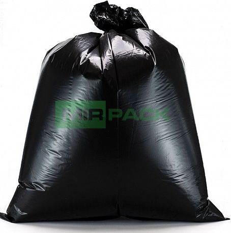 Мешки для мусора 60 л, 45 мкм, ПВД, в рулоне 20 шт, прочные, строительные, черные, 60х70 см, EXTRA Black 2 слоя - Вид 3