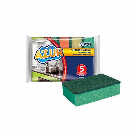Губки AZUR МАКСИ, 5 шт. - Вид 1
